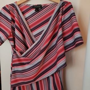 Red, white, and blue knit top by St. John's